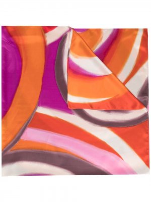 Платок с абстрактным узором Gianluca Capannolo. Цвет: оранжевый