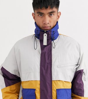 Разноцветная куртка с карманами -Фиолетовый Noak