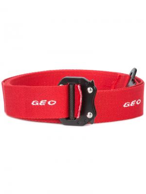 Ремень с логотипом Geo. Цвет: красный