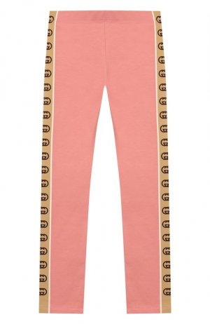 Хлопковые брюки Gucci. Цвет: розовый