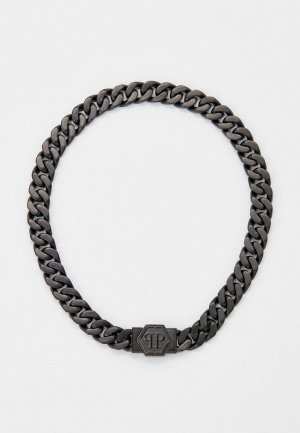 Колье Philipp Plein Exclusive for Lamoda. Цвет: черный