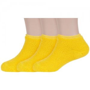 Носки 3 пары, размер 16-18, желтый ХОХ. Цвет: желтый