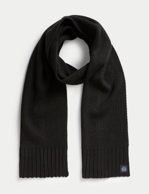 Вязаный шарф , черный Marks & Spencer