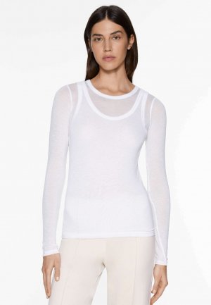 Вязаный свитер EXTRA-FINE DOUBLE OYSHO, цвет white Oysho