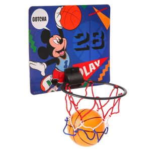 Баскетбольный набор с мячом, диаметр мяча 8 см, кольца 13,5 микки маус и друзья Disney. Цвет: разноцветный