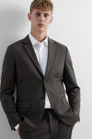 Пиджак-пуловер приталенного кроя , серый Selected