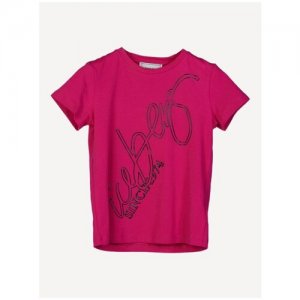 TSICE0173J, футболка, ICEBERG, Nero, трикотаж, девочки, размер XL Iceberg. Цвет: розовый/фуксия