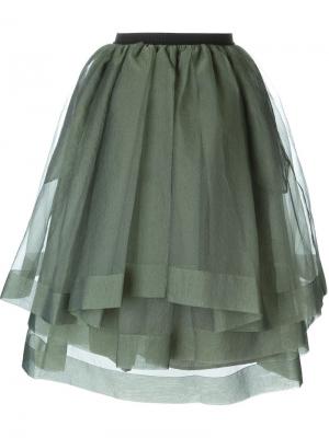 Прозрачная юбка Antonio Marras. Цвет: зелёный