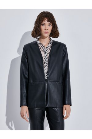 Кожаный пиджак-блейзер , черный Koton