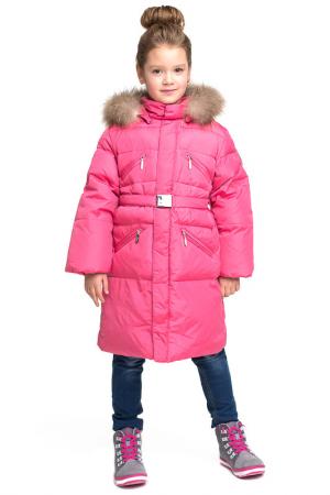 Пуховое пальто Aviva kids. Цвет: розовый