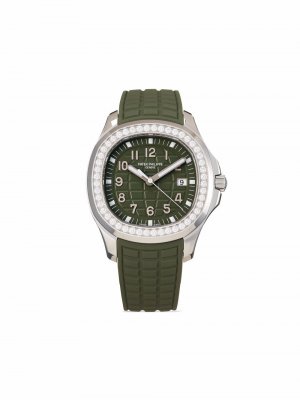 Наручные часы Aquanaut pre-owned 38.8 мм 2021-го года Patek Philippe. Цвет: зеленый