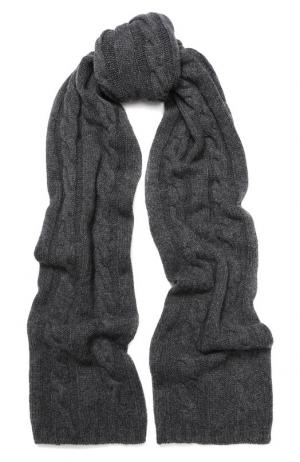 Кашемировый шарф фактурной вязки Kashja` Cashmere. Цвет: темно-серый