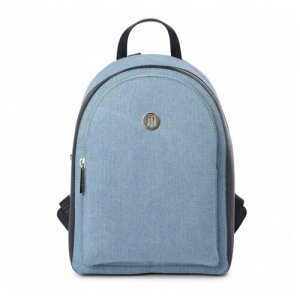 Рюкзак AW0AW08637 серо-голубой Tommy Hilfiger. Цвет: голубой/серый