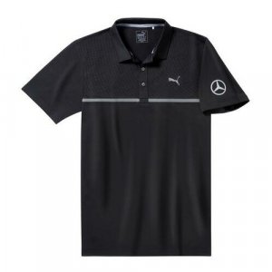 Мужская рубашка-поло Mercedes Mens Golf Polo Shirt Размер L Mercedes-Benz. Цвет: черный