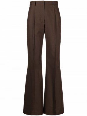 Расклешенные брюки с завышенной талией Kenzo. Цвет: коричневый