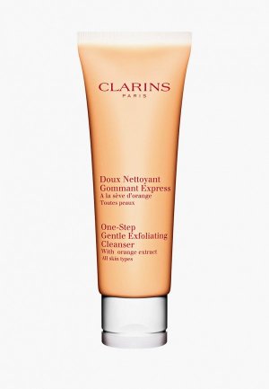 Средство для снятия макияжа Clarins с отшелушивающим эффектом, Doux Nettoyant Gommant Express, 125 мл. Цвет: прозрачный
