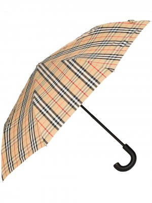 Зонт в клетку Vintage Check Burberry. Цвет: коричневый