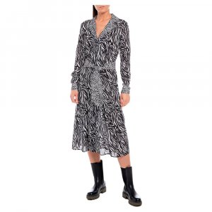 Платье миди W9759.000.10322 Long Sleeve, серый Replay