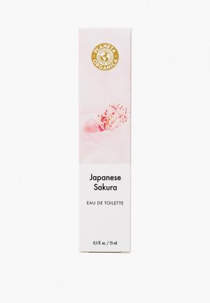 Туалетная вода Planeta Organica LESTHÉTIQUE DU PARFUM Japanese Sakura \ Японская Сакура, с цветочным фруктовым мускусным ароматом, 15 мл. Цвет: прозрачный