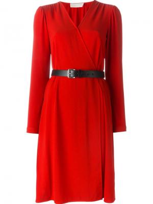 Платье с длинными рукавами Michael Kors. Цвет: красный