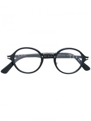 Round frame glasses Persol. Цвет: чёрный