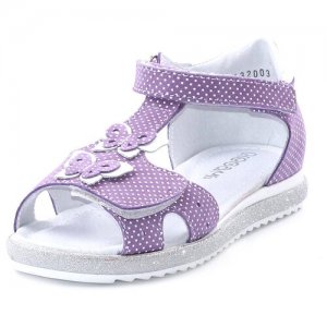 Туфли летние для девочек ELEGAMI 6-614432003,Сиреневый,Размер 31. Цвет: фиолетовый