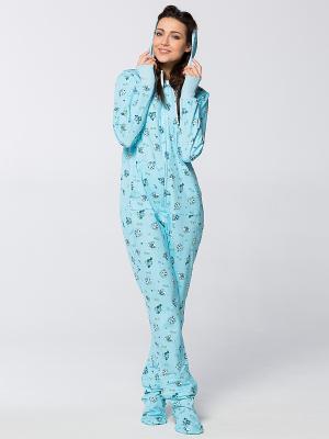 Пижама Футужама. Цвет: бирюзовый