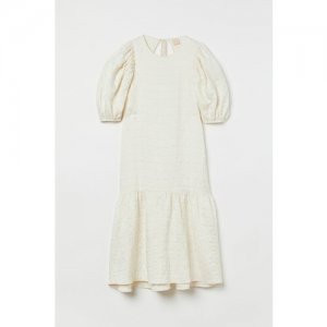 Платье, размер xxl, белый H&M. Цвет: белый
