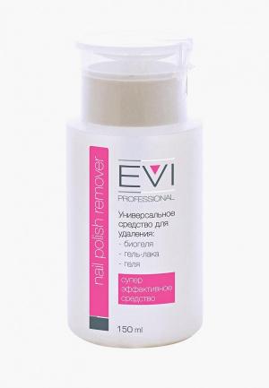 Средство для снятия гель-лака EVI Professional биогеля, геля с помпой-дозатором 150 мл.. Цвет: прозрачный