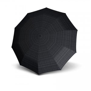 Мужской полуавтоматический зонт (T.771 Long Automatic 9637717601), черный Knirps. Цвет: черный
