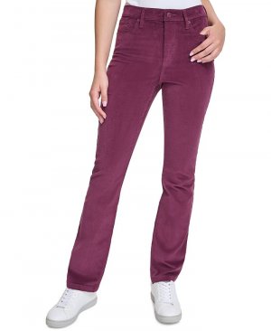 Женские вельветовые брюки с высокой посадкой , красный Calvin Klein Jeans