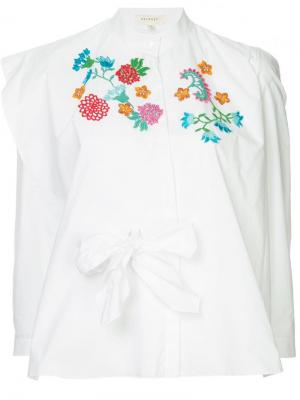 Блузка с цветочной вышивкой Delpozo