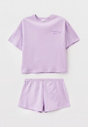 Пижама Acoola. Цвет: фиолетовый