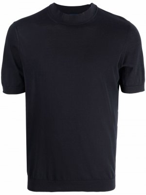 Round neck short-sleeved T-shirt Drumohr. Цвет: синий