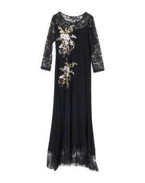 Длинное платье MARTA PALMIERI. Цвет: черный
