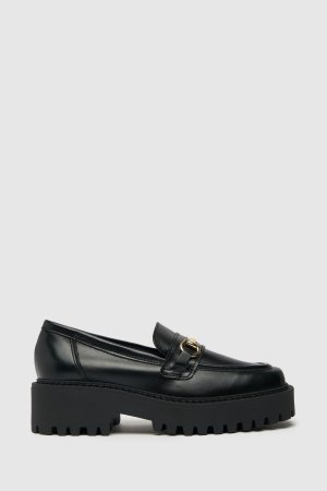 Черные кожаные туфли Lyla с декоративной уздечкой Schuh, черный schuh