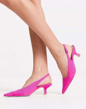 Ярко-розовые туфли на каблуке с пяткой пятке & Other Stories