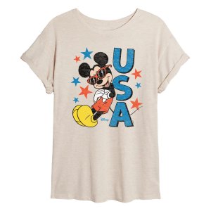 Солнцезащитные очки 's Mickey Mouse для юниоров, США, струящаяся футболка Disney