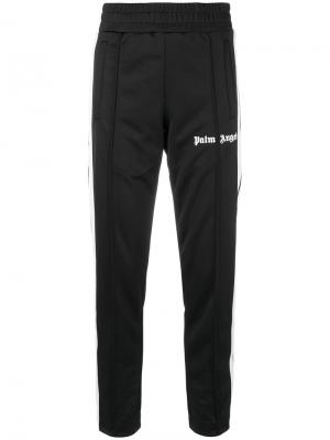 Спортивные брюки с полосками по бокам Palm Angels. Цвет: чёрный