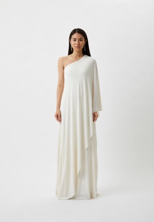 Платье Halston. Цвет: белый