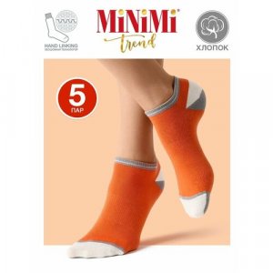 Носки , 5 пар, размер 39-41, оранжевый MiNiMi. Цвет: оранжевый/orange