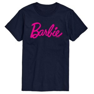 Классическая футболка с логотипом Big & Tall , Синяя синий Barbie