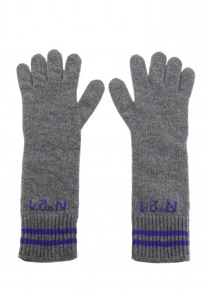 Перчатки No21. Цвет: серый