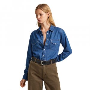 Блуза с длинным рукавом Ivy, коричневый Pepe Jeans