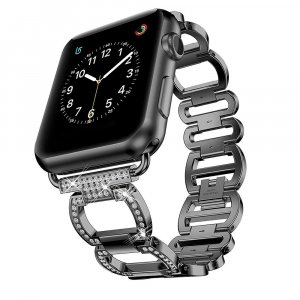 Роскошный металлический браслет с бриллиантами для Apple Watch Band 49, 44, 41, 42 мм iwatch 8, 7 SE, 6, 5, 4, 3, 38, 45, 40 мм, ремешок из нержавеющей стали, аксессуары умных часов VA VOOM