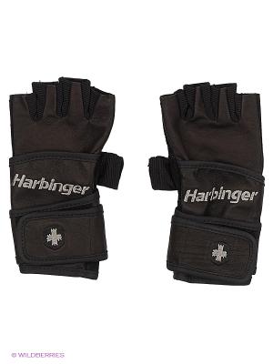 Перчатки для фитнеса мужские Classic WristWrap HARBINGER. Цвет: черный