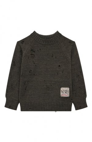 Пуловер N21. Цвет: хаки