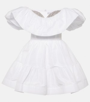 Свадебное мини-платье mallory с открытыми плечами , белый Rebecca Vallance
