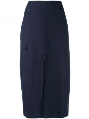 Классическая юбка-карандаш Aalto. Цвет: синий