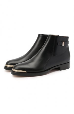 Кожаные ботинки Giorgio Armani. Цвет: чёрный